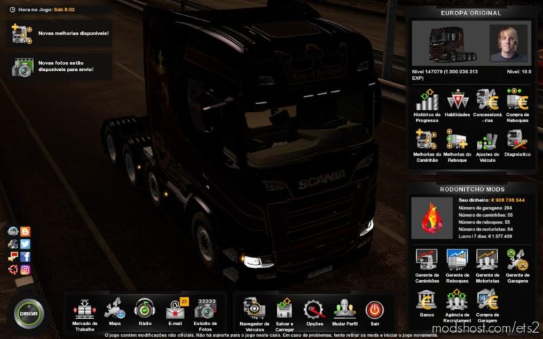 ETS2 Save Mod: Profile 1.40.0.105S 1.40 (Featured)