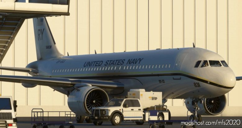 MSFS 2020 United States Livery Mod: Navy A320 NEO – 8K V1.1 (Featured)