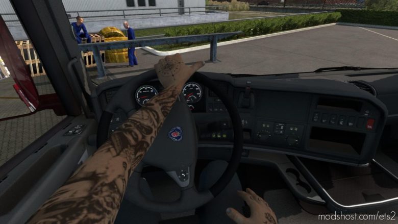 ETS2 Mod: Animated Hands For Driver 1.39.X (Featured)