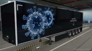 ETS2 Skin Mod: Trailer Covid-19 Vaccines (Image #2)