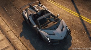 GTA 5 Lamborghini Vehicle Mod: 2014 Lamborghini Veneno Roadster (Image #3)