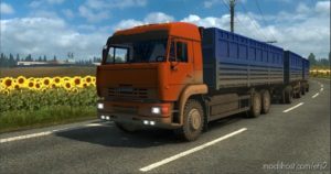 ETS2 Kamaz Truck Mod: – 4326 / 43118 / 6350 / 65221 + Trailers 1.40 (Image #2)