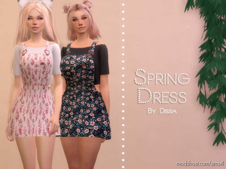 Sims 4 Clothes Mod: Spring Dress (Featured)