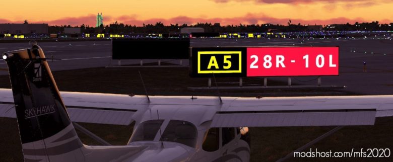 MSFS 2020 Mod: Taxiway / Runway Signs (Featured)