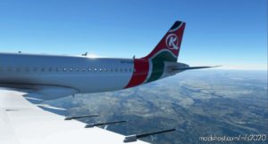 MSFS 2020 A320 Livery Mod: Kenya Airways (Image #4)