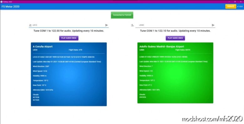 MSFS 2020 Mod: FS Metar 2020 V1.1 (Featured)
