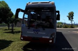 ETS2 FMOD Bus Mod: Hyundai Universe Noble + NEW Skins 1.40.X (Featured)