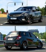 ETS2 Kia Car Mod: Ceed 2006 V4.0 1.40 (Featured)