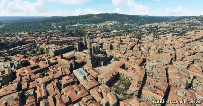 MSFS 2020 Spain Scenery Mod: Santiago DE Compostela, Galicia, Spain (Featured)