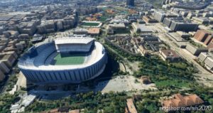 MSFS 2020 Spain Scenery Mod: Stadium Camp NOU In Barcelona (Featured)