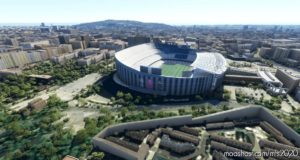 MSFS 2020 Spain Scenery Mod: Stadium Camp NOU In Barcelona (Image #2)