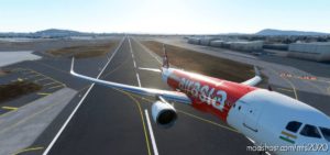 MSFS 2020 A320neo Livery Mod: Airbus A320Neo – Airasia (Indian) (8K) V1.01 (Image #2)