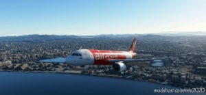 MSFS 2020 A320neo Livery Mod: Airbus A320Neo – Airasia (Indian) (8K) V1.01 (Image #4)