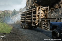 SnowRunner Mod: Delta LOG Trailer V1.1 (Featured)