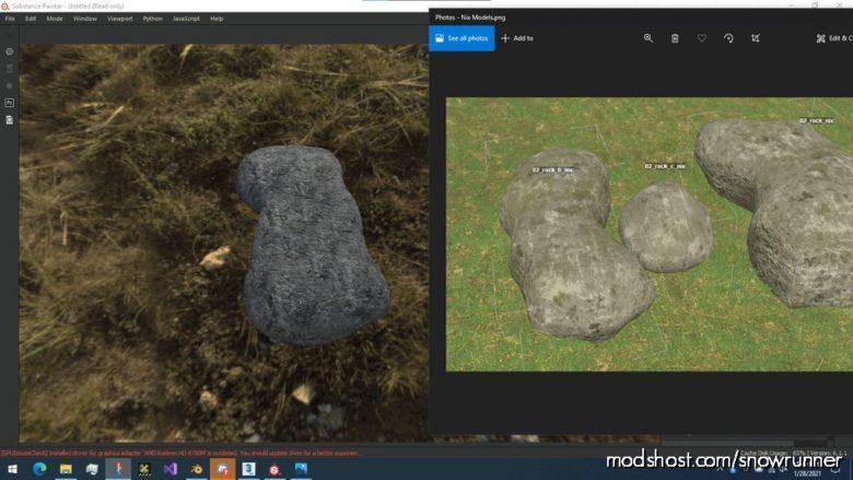SnowRunner Material Mod: Bigdubz Rock Pack (Featured)