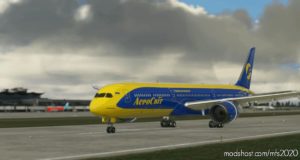 MSFS 2020 Ukraine Mod: Aerosvit Ukrainian Airlines B787-10 Livery (Image #4)