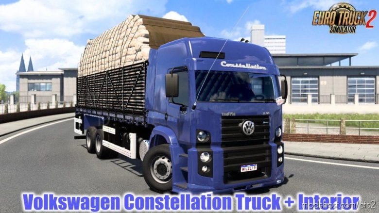 ETS2 Volkswagen Mod: Constellation Truck + Interior V1.1 1.40.X (Featured)