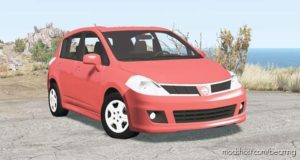 BeamNG Nissan Car Mod: Versa Hatchback (C11) 2010 (Featured)