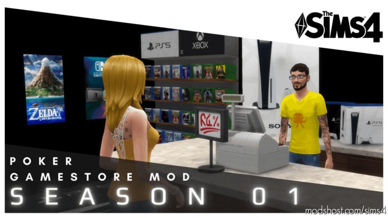 Sims 4 Mod: Poker Gamestore Mod Season 01 (Featured)