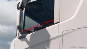 ETS2 Scania Part Mod: NG Scania Animated Window Sticker 1.40 (Featured)