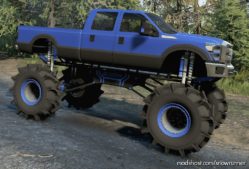 SnowRunner Car Mod: Bbcustoms F-350 Diesel Mega MUD Truck V1.6.9 (Image #7)