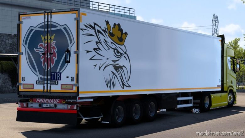 ETS2 Scania Mod: Fruehauf Iceliner Trailer With Scania Skin 1.40 (Featured)