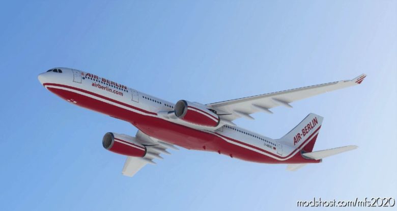 MSFS 2020 A330 Livery Mod: 8K Airberlin Retro A330 (Featured)