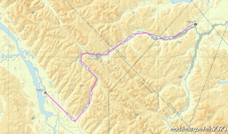 MSFS 2020 Trip Mod: Chetwynd BC Cycq To Mackenzie BC Cyzy VFR Route Flight Plan (Featured)