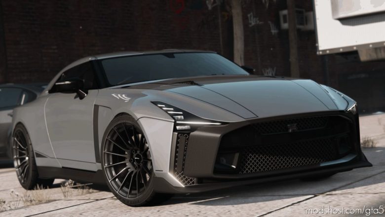 GTA 5 Nissan Vehicle Mod: 2021 Nissan GT-R50 By Italdesign (Featured)