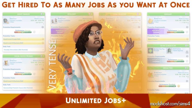 Sims 4 Mod: Unlimited Jobs+ (Featured)