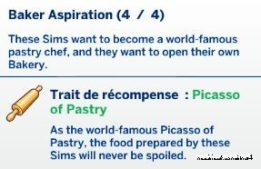 Sims 4 Mod: World-Famous Baker Aspiration (Image #5)