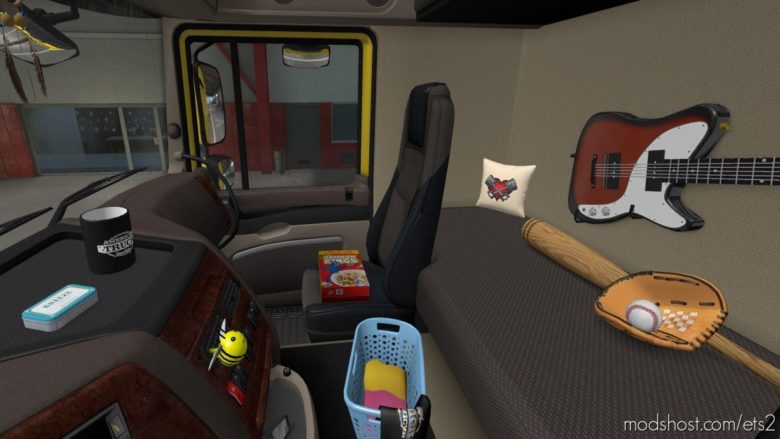 ETS2 Mod: DLC Cabin Accessories ATS 1.40 (Featured)