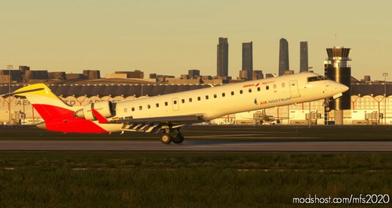 MSFS 2020 Mod: Iberia-Airnostrum NEW Livery For The Crj700-Er (Featured)