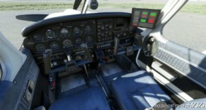 MSFS 2020 Cockpit Mod: Piper PA28R Arrow III (Justflight) – Clean Blue Interior V2.5 (Featured)