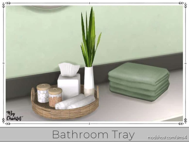 Sims 4 Object Mod: This And That Bathroom Wicker Tray (Featured)