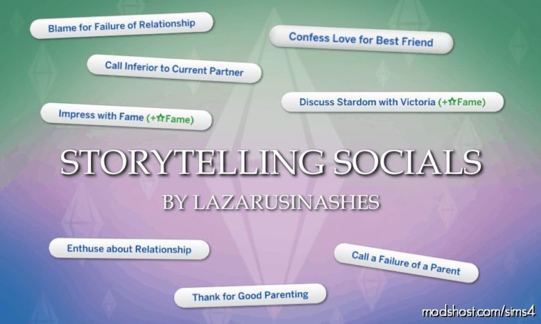 Sims 4 Mod: Story Telling Socials V0.9 (Featured)