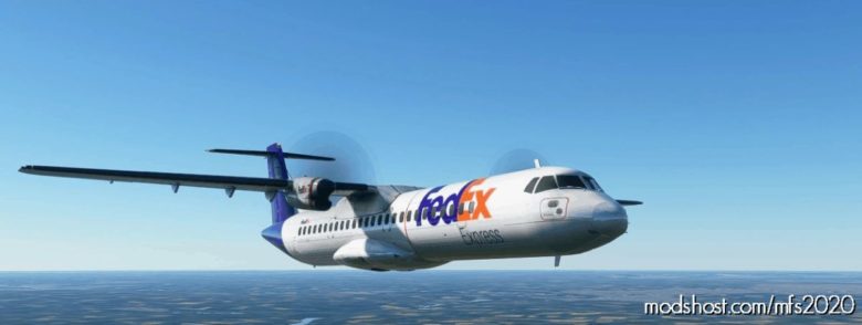 MSFS 2020 ATR 72-600 Livery Mod: ATR72-600 Fedex The Color Of The Plane HAS Been Reconstructed (Featured)