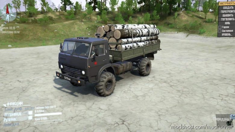 MudRunner Kamaz Truck Mod: -4325W V0.1 (Featured)