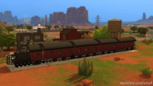 Sims 4 House Mod: Full Western Town With Train – 50×40 NO CC (Image #15)