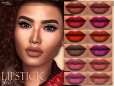 Sims 4 Makeup Mod: Lipstick N63 (Featured)