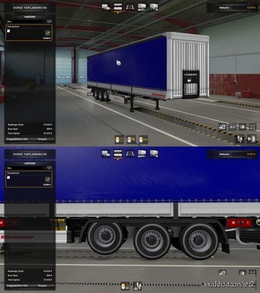 ETS2 Kassbohrer Trailer Mod: Kisisel Dorse Mod Edit 1.40 (Featured)