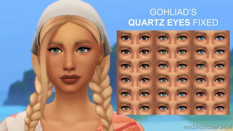 Sims 4 Mod: Gohliad’s Quartz Eyes Fixed – Human Defaults (Featured)