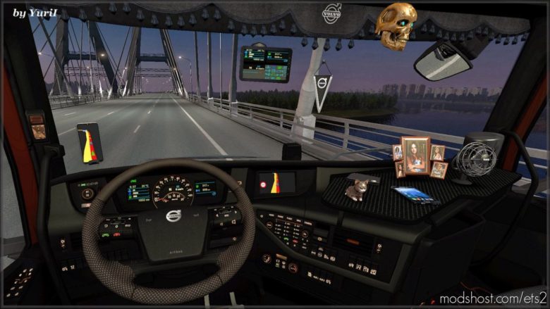 ETS2 Volvo Mod: Dark Interior Volvo FH16 2012 V0.9 (Featured)