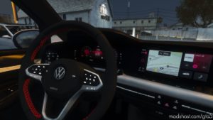 GTA 5 Volkswagen Vehicle Mod: Golf MK8 GTI 2020 (Image #2)