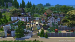 Sims 4 House Mod: Full Apocalypse Town – 64×64 NO CC (Image #6)