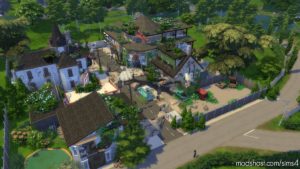 Sims 4 House Mod: Full Apocalypse Town – 64×64 NO CC (Image #16)