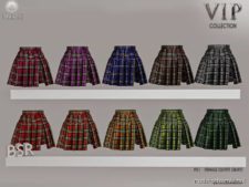 Sims 4 Clothes Mod: Female Outfit (Skirt) P31 (Image #2)