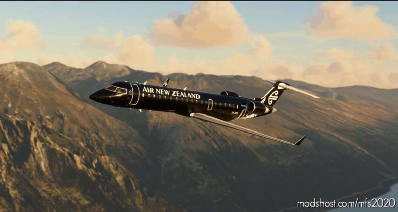 MSFS 2020 New Zealand Livery Mod: AIR NEW Zealand Zk-Mzd 8K With Interior (Featured)