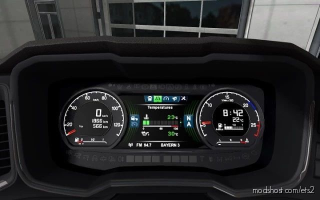 ETS2 Scania Interior Mod: S Next GEN Dashboard Computer Update 1.40 (Featured)