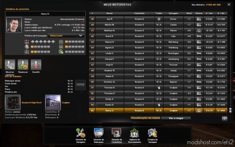 ETS2 Save Mod: Profile Map Original 1.40.1.7S (Featured)